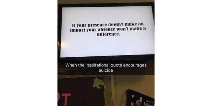 inspirational citate pe un televizor școală
