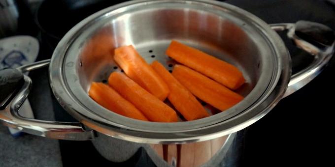 Cum și cât de mult pentru a găti morcov: Abur