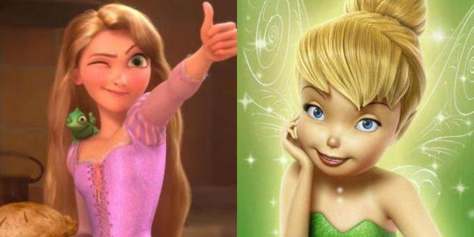 Cum de a determina tsvetotip folosind un contrast: Rapunzel și Tinkerbell