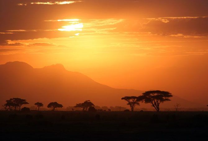 Apus de soare în Tanzania