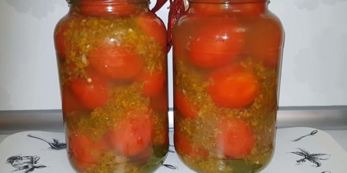 Rețete: tomate marinat cu ardei si morcov