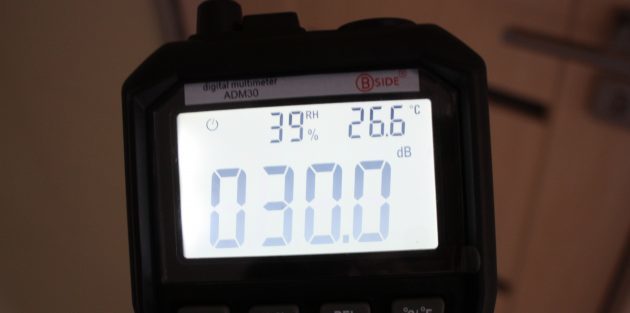 Multimetru ADM 30: măsurarea zgomotului