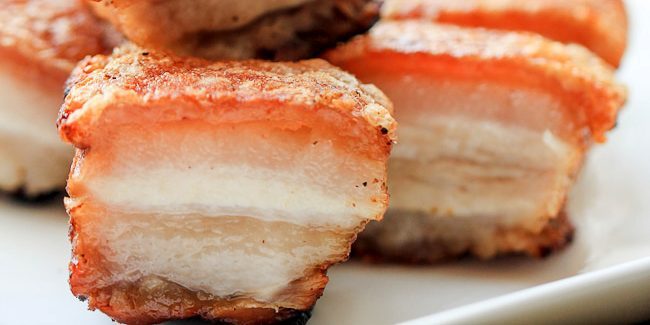 Carne de porc în cuptor: carne de porc cu crusta crocanta sărată în chineză