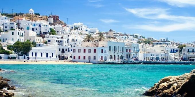 În cazul în care pentru a merge în luna iunie: Mykonos, Grecia