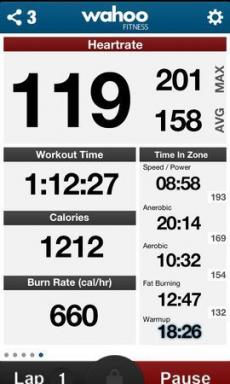 Wahoo de fitness pentru iPhone - puteți publica antrenament RunKeeper, Nike +, Strava, Dropbox și alte servicii
