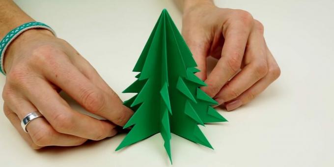 Cum să faci un brad din hârtie cu propriile mâini