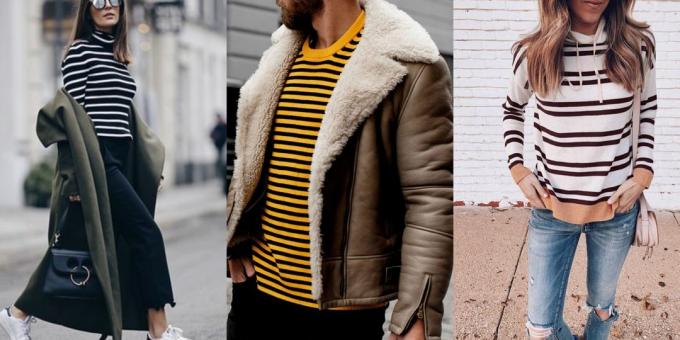 Trendy pulover - 2019 în banda orizontală