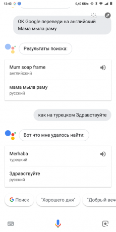 Google Now: Traducere