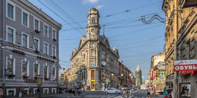 locuri neobișnuite din St. Petersburg: Cinci Corners