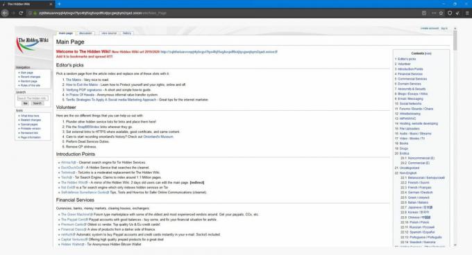 Cum să intrați pe darknet: Wiki ascuns 