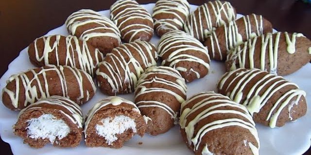 cookie-uri de ciocolată cu nucă de cocos