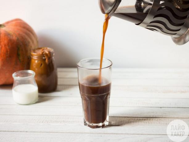 Dovleac Latte: cafea pentru prepararea cafelei