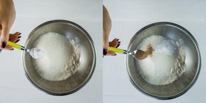 Cum de a găti un tort cu pere: Se adaugă scorțișoară și praf de copt