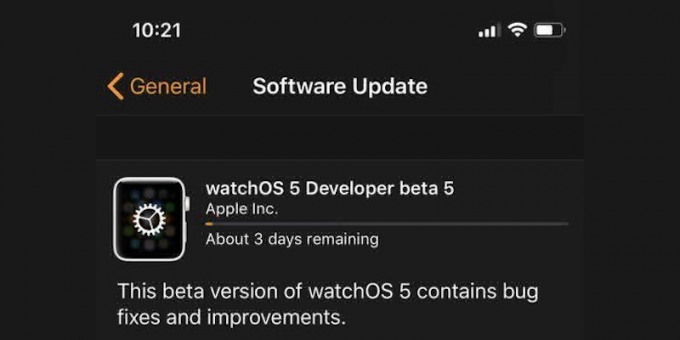 Actualizare Apple a Watch: bară de încărcare