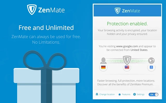 VPN gratuit pentru Chrome: ZenMate VPN
