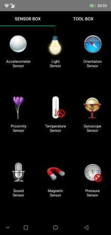 Prezentare generală smartphone Ulefone X: SensorBox