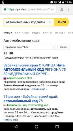 „Yandex“: caută codul de regiune