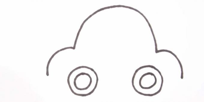 Cum să desenezi o mașină: descrie roțile