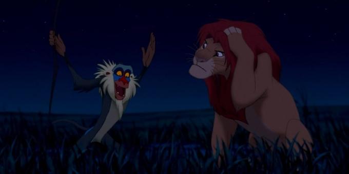 Desen animat „The Lion King“: RAFIKI acționează în rolul de salvie excentric, care dă pricepere tânărului erou