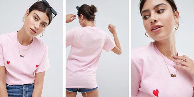 Femei de moda tricouri magazinele europene: Missguided T-shirt, cu decolteu rotund