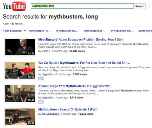 Mythbusters, lung