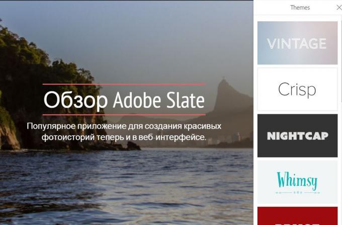 Adobe Slate: Subiecte