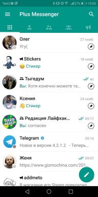 Plus Messenger și Teleplus - Telegram clienții cu file și canale de chat