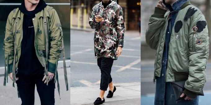 vânzare de vară de îmbrăcăminte și încălțăminte pentru bărbați: jacheta stil militar