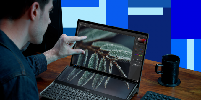 Laptop ASUS ZenBook Pro Duo 15 OLED: culoare exactă