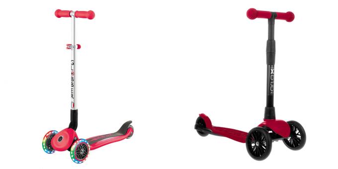 Cadouri pentru un băiat: un scuter cu trei roți