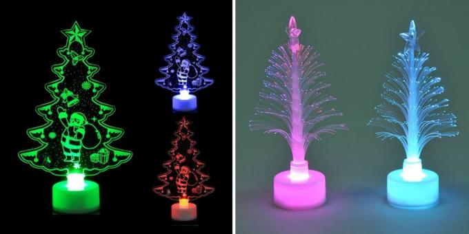 Produsele cu AliExpress, care va ajuta la crearea o stare de spirit de Crăciun: copac cu LED-uri