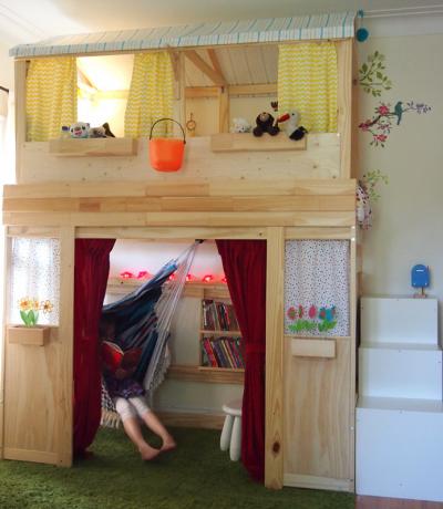Cum sa faci o casa pe două nivele de paturi pentru copii