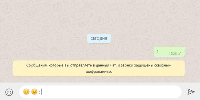 Versiunea desktop WhatsApp: Conversie text la emoticoane emoji