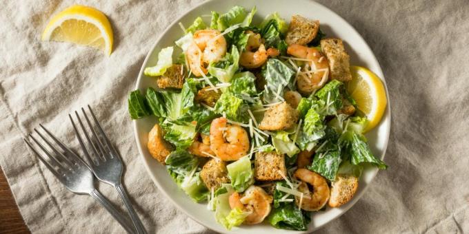 Salata Caesar cu creveti
