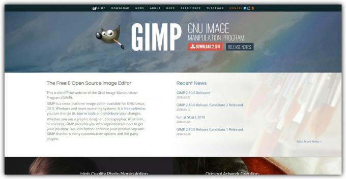 Free editor raster: GIMP