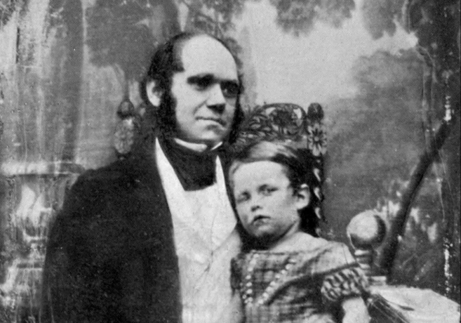 Charles Darwin și fiul său