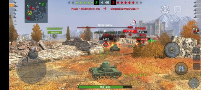 Capabilități grafice ale Realme X3 Superzoom în World of Tanks: Blitz